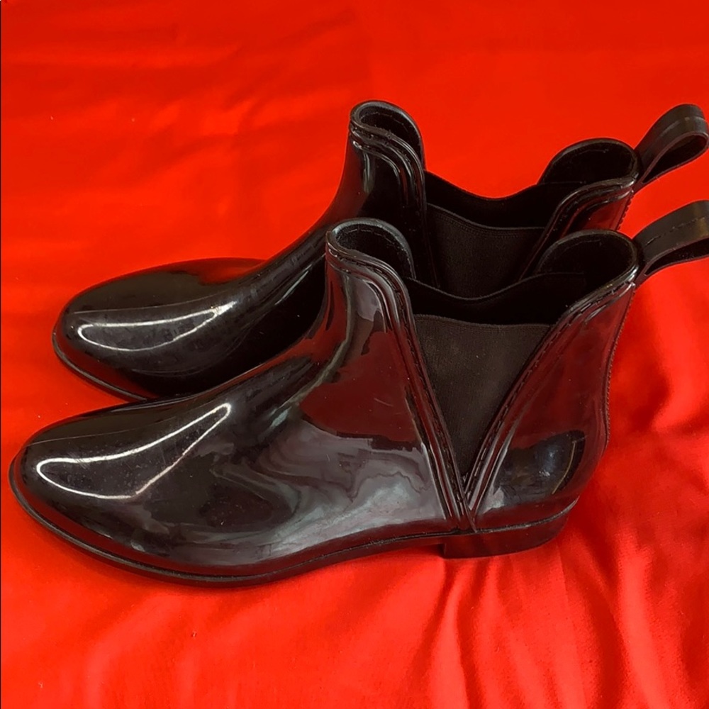 Black Rain boots by Catherine Malandrino